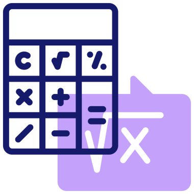 hesaplama modern simgesi, vektör illüstrasyonu