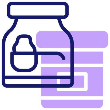 Kabartma tozu modern simgesi, vektör illüstrasyonu