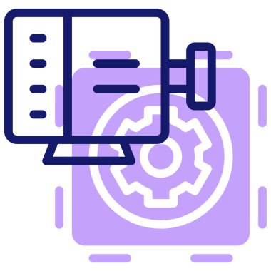 Dinamo. Web simgesi basit illüstrasyon