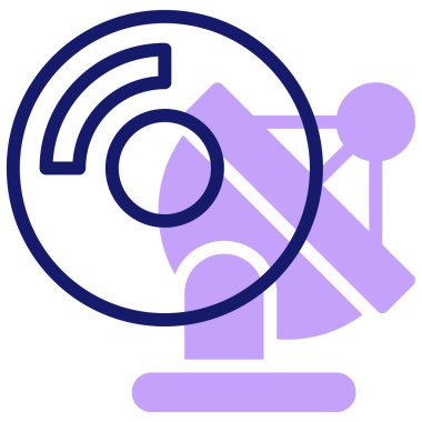 cd disk simgesi, vektör illüstrasyonu basit tasarım