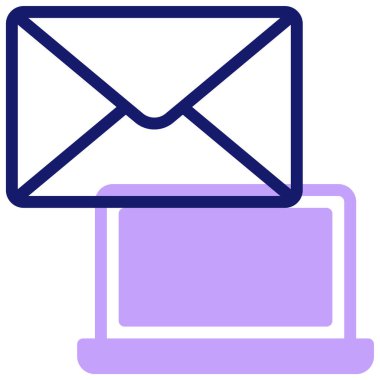 Mektup. Web simgesi basit illüstrasyon