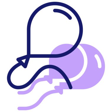 Balonlar. Web simgesi basit tasarım