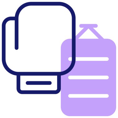 Modern boks simgesi, vektör illüstrasyonu