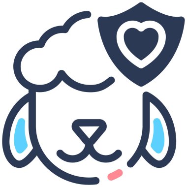 Koyunların vektör illüstrasyonu 