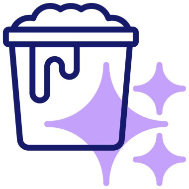 Kova. Web simgesi basit illüstrasyon