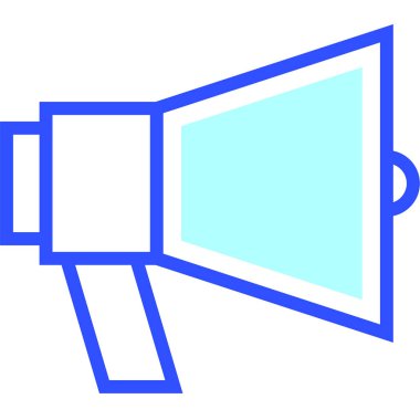 Megafon. Web simgesi basit illüstrasyon 