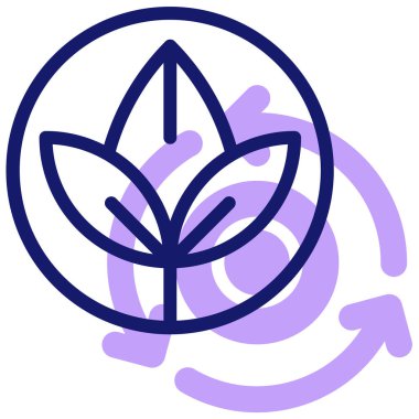 bitki simgesi, vektör illüstrasyonu basit tasarım