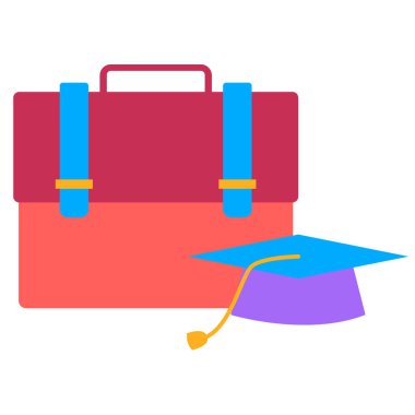 Stajyer simgesi, vektör illüstrasyonu basit tasarım