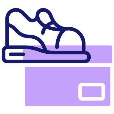 Sneaker web simgesi basit illüstrasyon