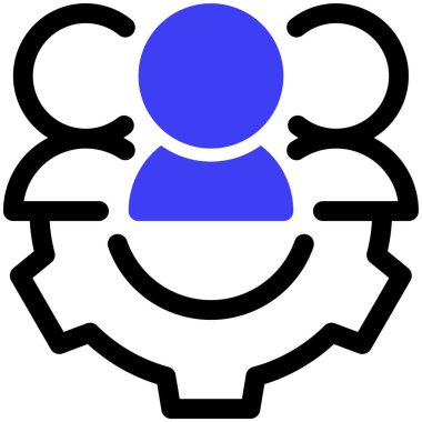 yönetim web simgesi basit illüstrasyon