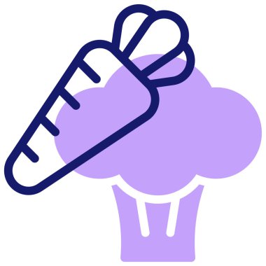 sebze ikonu vektör illüstrasyonu