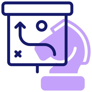 Stratejik plan. Web simgesi basit illüstrasyon 