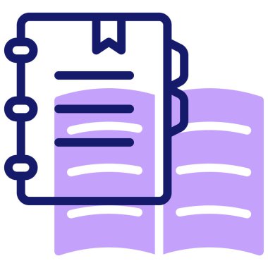 Kitap. Web simgesi basit illüstrasyon