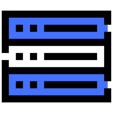 Sunucu Web simgesi basit illüstrasyon