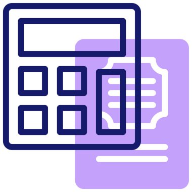 Calculator icon, vector illustration simple design
