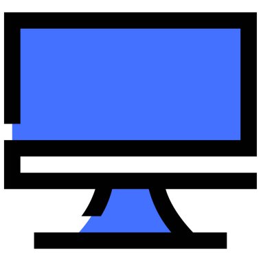 Bilgisayar monitörü. Basit resimleme