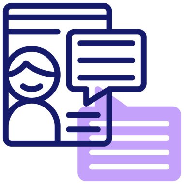 Danışmanlık. Web simgesi basit illüstrasyon