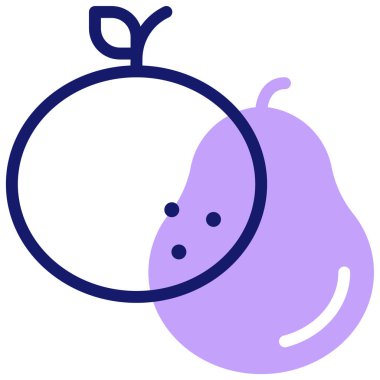 meyve simgesi, vektör illüstrasyonu basit tasarım