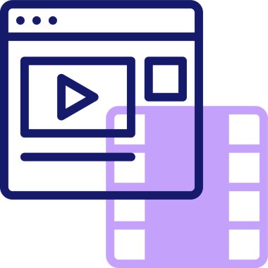 Akıcı Web simgesi, basit illüstrasyon