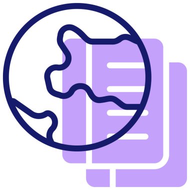 Okul bilgisi ve eğitim. Web simgesi illüstrasyonu