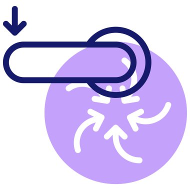 Floş simgesi, vektör illüstrasyonu basit tasarım