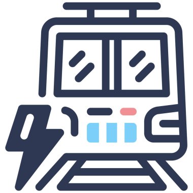 tren. Web simgesi basit illüstrasyon