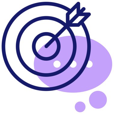 hedef simge, vektör illüstrasyonu basit tasarım