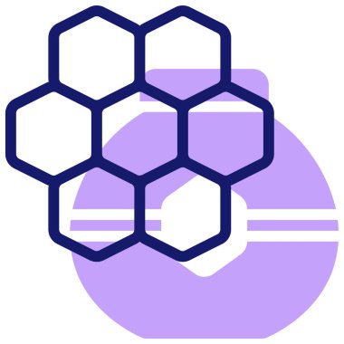 Bal peteği. Web simgesi basit tasarım