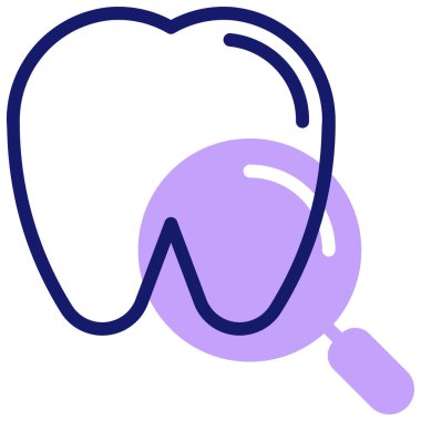 Diş bakımı vektörü glifleri düz simge