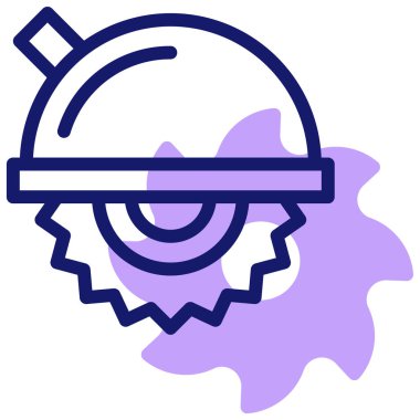 Gördüm. Web simgesi basit illüstrasyon