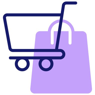 Alışveriş. Web simgesi basit illüstrasyon