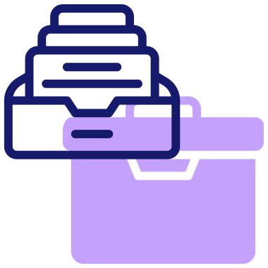 Arşiv simgesi, vektör illüstrasyonu