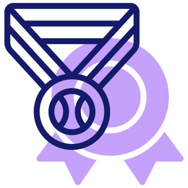 Madalya simgesi, vektör illüstrasyonu basit tasarım