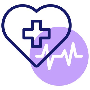 Kalp. Web simgesi basit tasarım