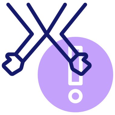 Dirsek simgesi, vektör çizimi basit tasarım