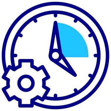 Zaman web simgesi basit tasarım