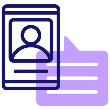 Sosyal medya konsepti simgesi, vektör illüstrasyonu basit tasarım