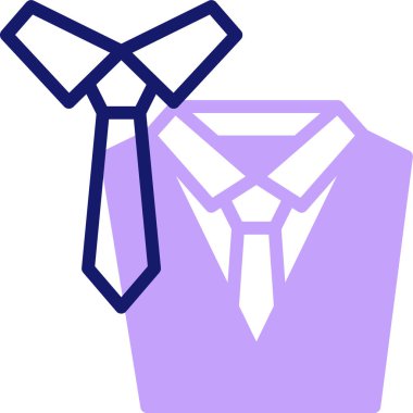 Kravat. Web simgesi vektör illüstrasyonu