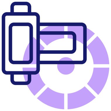 film strip simgesi, vektör illüstrasyonu basit tasarım