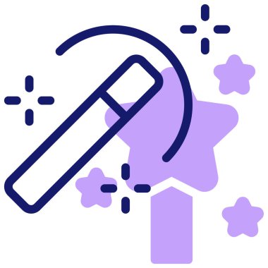 Sihir. Web simgesi basit illüstrasyon