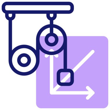 Fizik modern simgesinin vektör illüstrasyonu