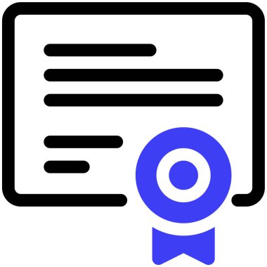 diploma. Web simgesi basit tasarım