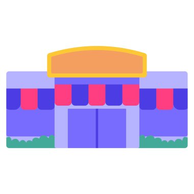 pazar simgesi, vektör illüstrasyonu basit tasarım