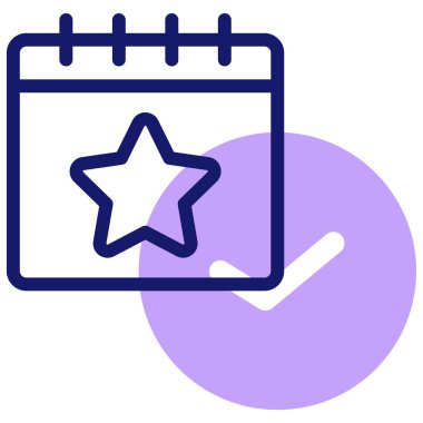 Basit olay web simgesi vektör illüstrasyonu