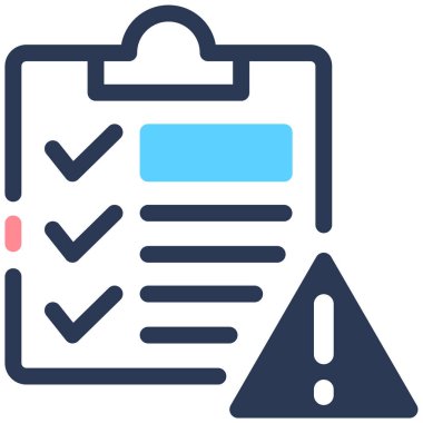 risk simgesi vektör illüstrasyonu