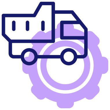 kamyon web simgesi basit tasarım