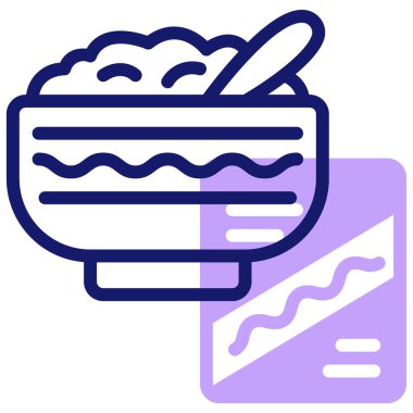 Mısır gevreği. Web simgesi basit illüstrasyon