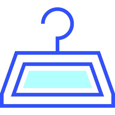 Askı. Web simgesi basit illüstrasyon