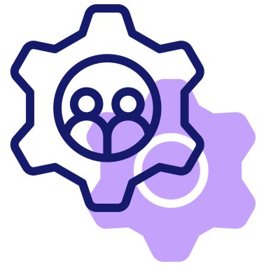 yönetim web simgesi basit illüstrasyon