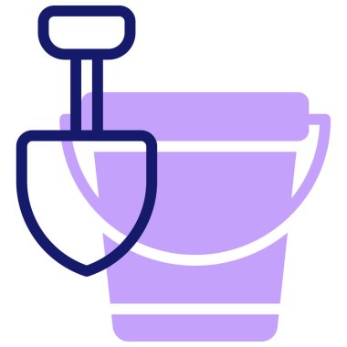 Kova. Web simgesi basit illüstrasyon